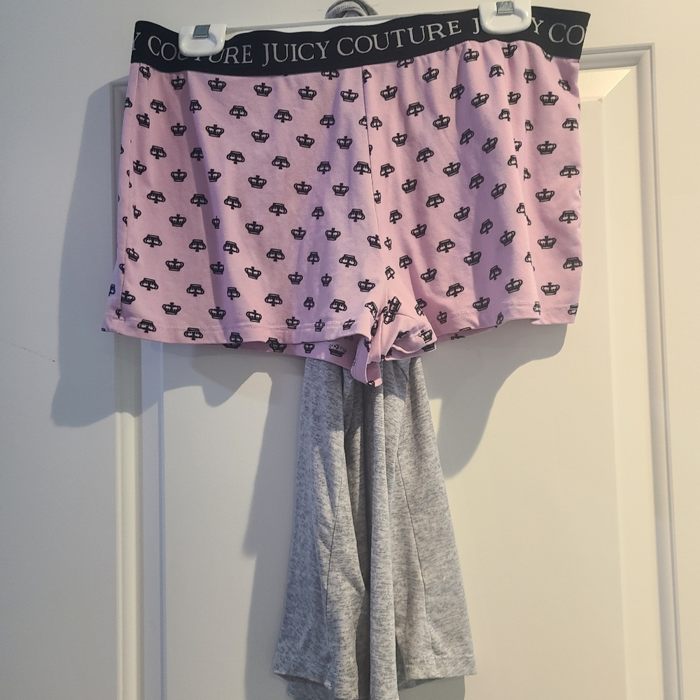 **LAST CHANCE***Juicy Couture Pink and Gray Lounge Shorts